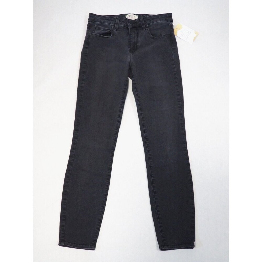 L'Agence Gray Dark Graphite Skinny High Rise Jeans, Size 25